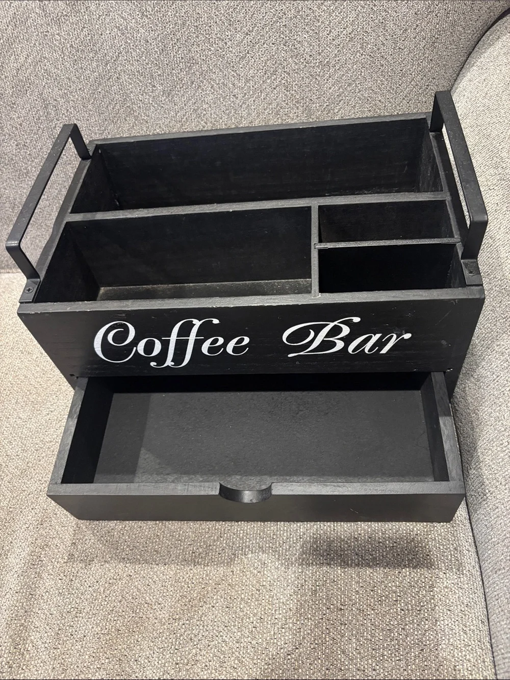 Coffee Bar Organizer Caddy - Black